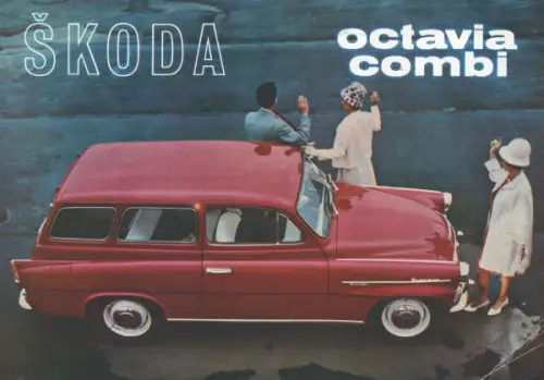 Skoda Octavia Kombi Prospekt 1960er Jahre