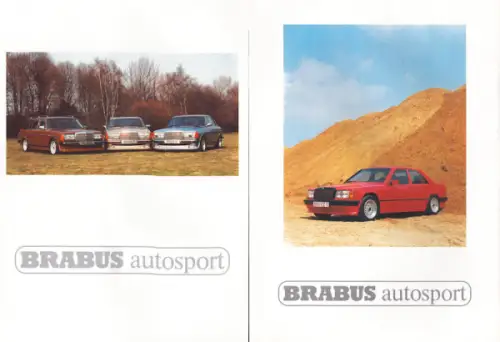 Mercedes-Benz Brabus Programm-Mappe ca. 1984