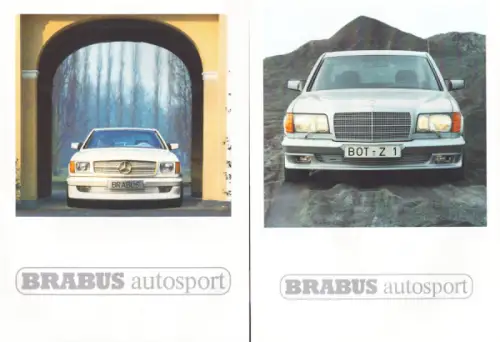 Mercedes-Benz Brabus Programm-Mappe ca. 1984