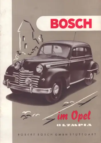 Bosch im Opel Olympia Prospekt 7.1953