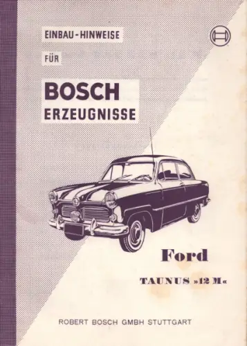 Ford Taunus 12 M Bosch Erzeugnisse 2.1953