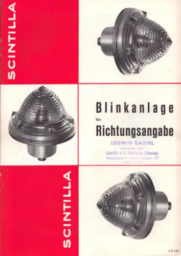 Scintilla Blinkanlage für Richtungsangabe 6.1953