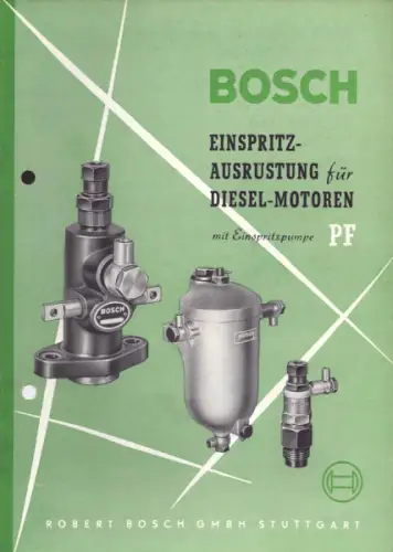 Bosch Einspritz-Ausrüstung für Diesel-Motoren für Einspritzpumpe PF 8.1956