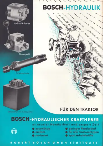 Bosch Traktor Hydraulik Prospekt 2.1954