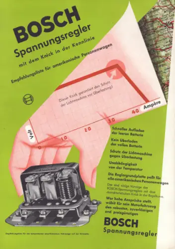 Bosch Spannungsregler Prospekt 1.1954