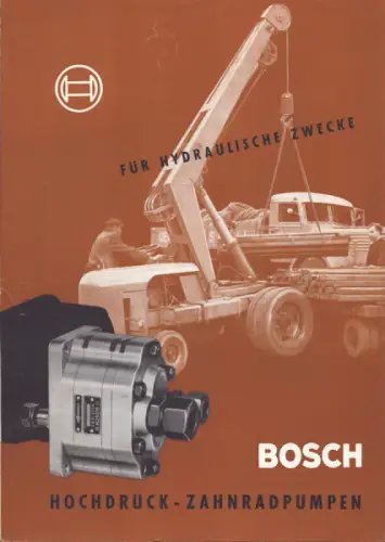 Bosch Hochdruck Zahnradpumpe Prospekt 4.1955
