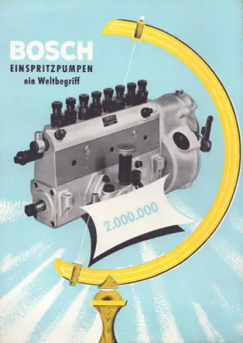 Bosch Einspritzpumpen Prospekt 9.1955