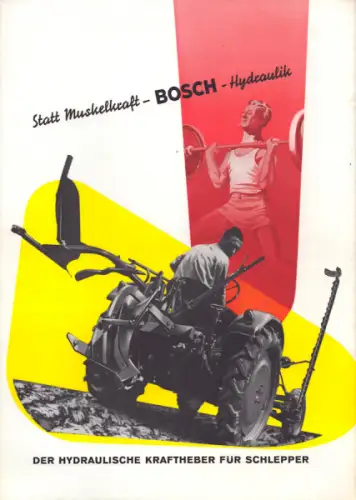 Bosch Traktor Hydraulik Prospekt 6.1956