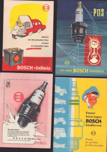 Bosch Zündkerzen Prospekte 1950er Jahre