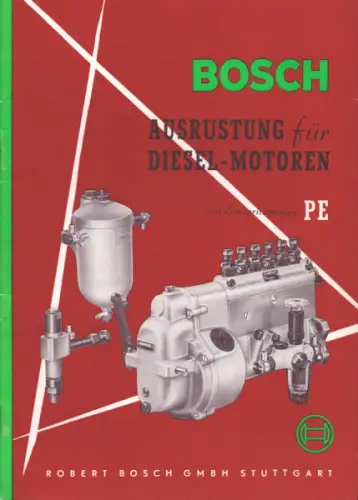 Bosch Ausrüstung für Diesel-Motoren mit Einspritzpumpe PE 4.1956