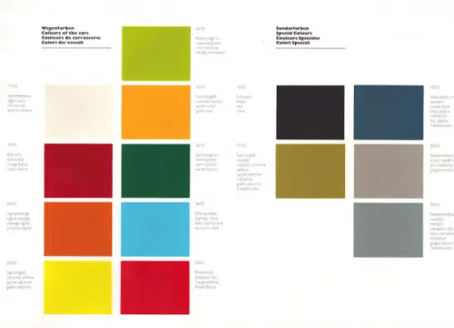 Porsche 914 Farben 1973