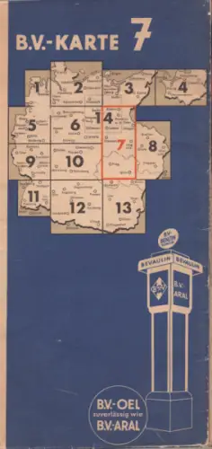 B.V. Karte 7 1930er Jahre