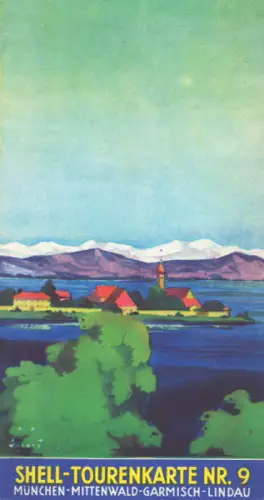 Shell Tourenkarte 9 1930er Jahre