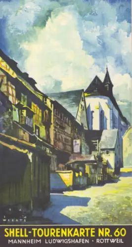 Shell Tourenkarte 60 1930er Jahre