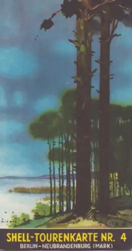 Shell Tourenkarte 4 1930er Jahre