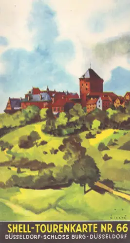 Shell Tourenkarte 66 1930er Jahre
