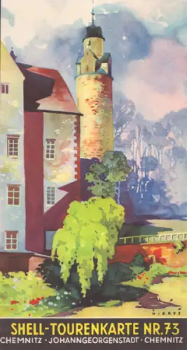 Shell Tourenkarte 73 1930er Jahre