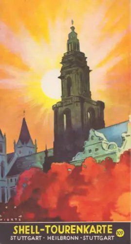 Shell Tourenkarte 109 1930er Jahre