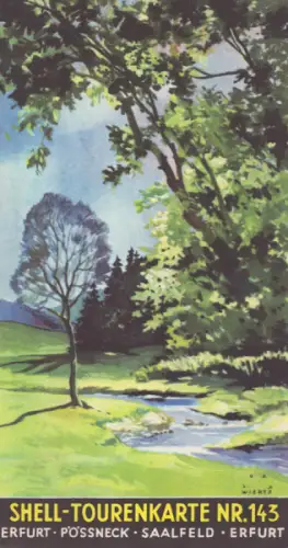Shell Tourenkarte 143 1930er Jahre