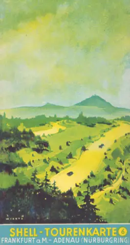 Shell Tourenkarte 6 1930er Jahre