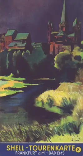 Shell Tourenkarte 8 1930er Jahre