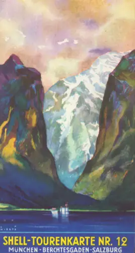 Shell Tourenkarte 12 1930er Jahre