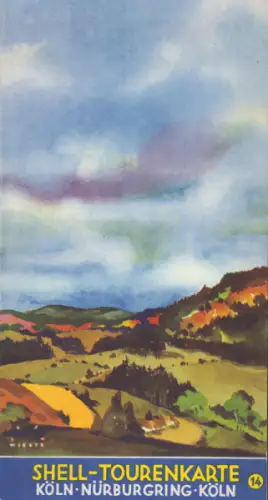 Shell Tourenkarte 14 1930er Jahre
