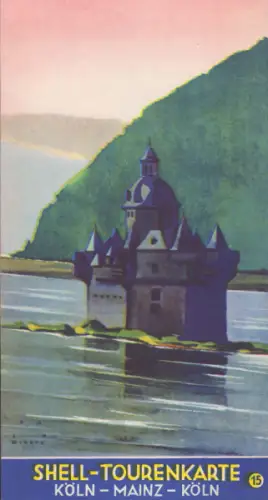 Shell Tourenkarte 15 1930er Jahre