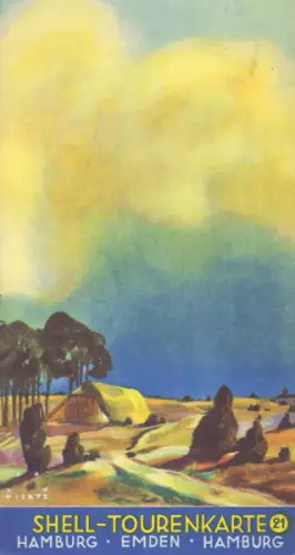 Shell Tourenkarte 21 1930er Jahre