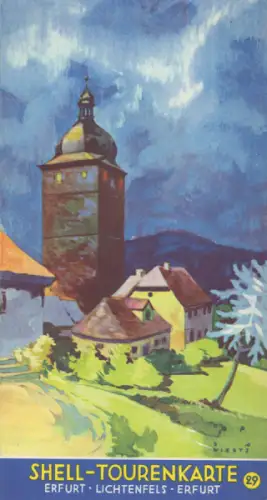 Shell Tourenkarte 29 1930er Jahre