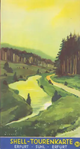 Shell Tourenkarte 30 1930er Jahre