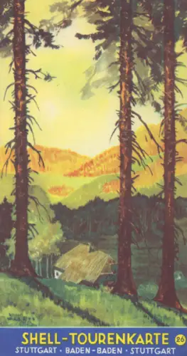 Shell Tourenkarte 26 1930er Jahre