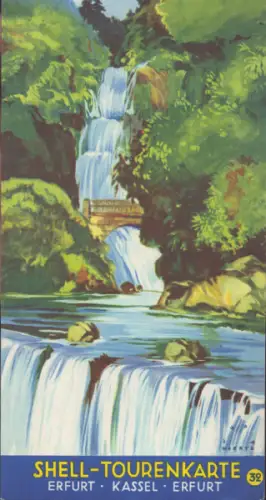 Shell Tourenkarte 32 1930er Jahre