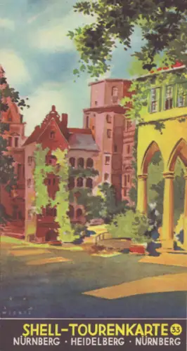 Shell Tourenkarte 33 1930er Jahre
