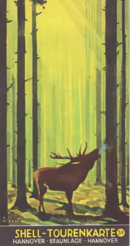 Shell Tourenkarte 37 1930er Jahre