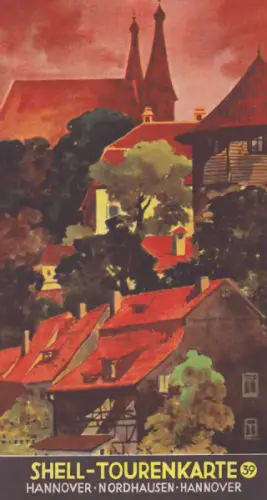 Shell Tourenkarte 39 1930er Jahre