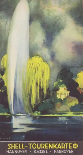 Shell Tourenkarte 40 1930er Jahre