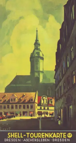 Shell Tourenkarte 47 1930er Jahre
