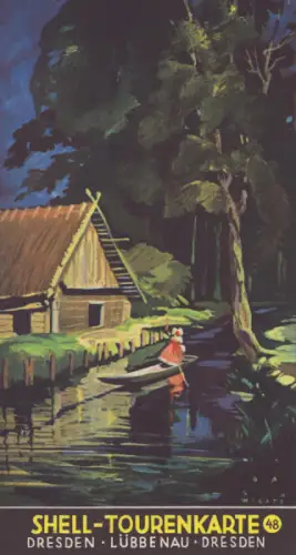 Shell Tourenkarte 48 1930er Jahre