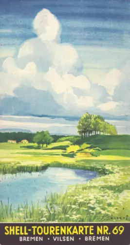 Shell Tourenkarte 69 1930er Jahre