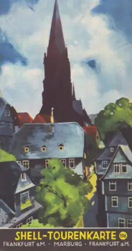 Shell Tourenkarte 106 1930er Jahre