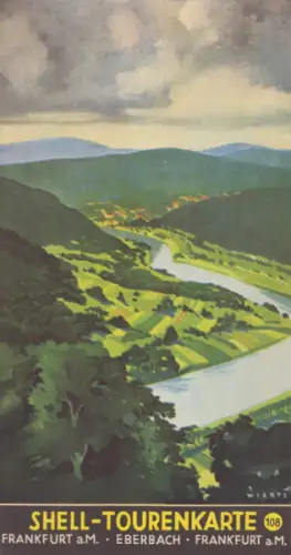 Shell Tourenkarte 108 1930er Jahre