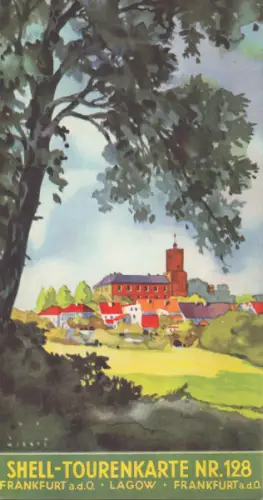 Shell Tourenkarte 128 1930er Jahre
