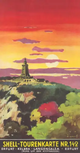 Shell Tourenkarte 142 1930er Jahre