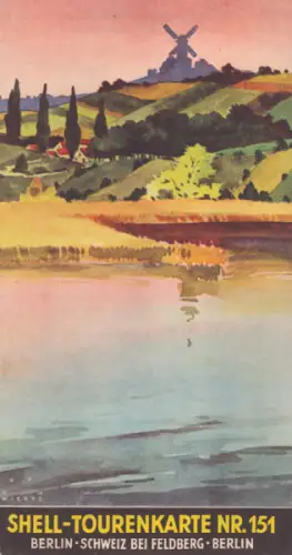 Shell Tourenkarte 151 1930er Jahre