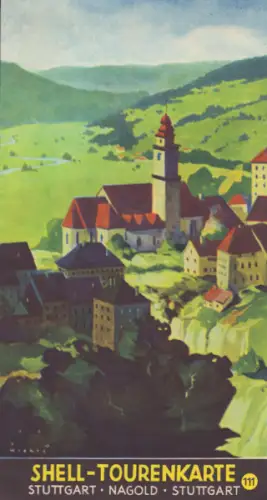 Shell Tourenkarte 111 1930er Jahre