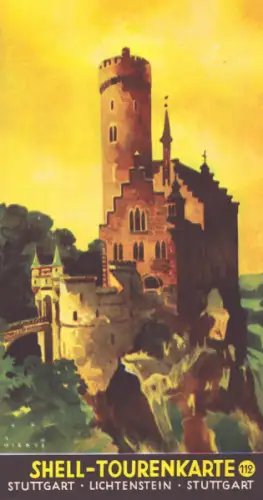 Shell Tourenkarte 112 1930er Jahre