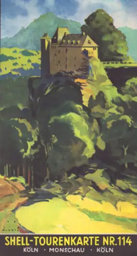 Shell Tourenkarte 114 1930er Jahre