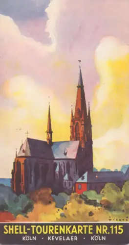 Shell Tourenkarte 115 1930er Jahre