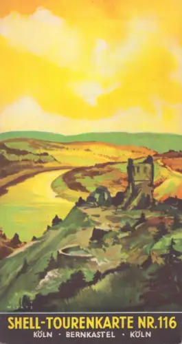 Shell Tourenkarte 116 1930er Jahre